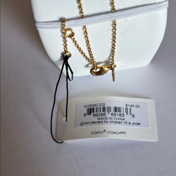 Coach Signature Mini Handbag Charm Necklace - Picture 7 of 7
